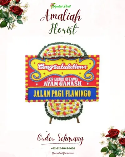 Bunga Papan Congratulation di Pelabuhan